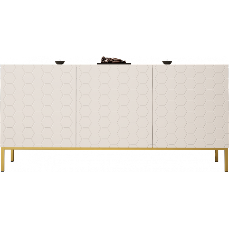 SIDEBOARD 160CM ON GOLD LEGS - HEXA 2