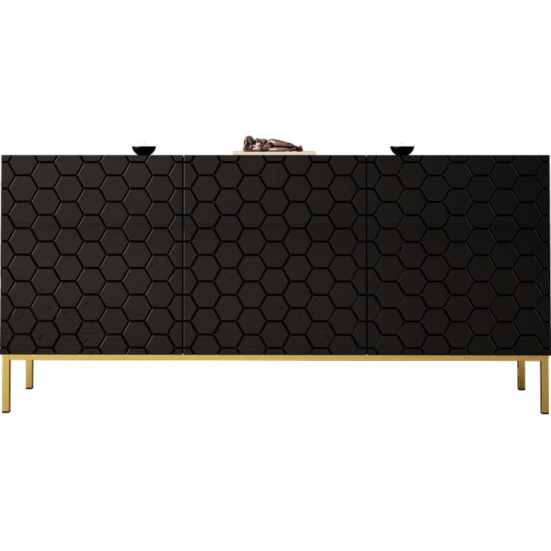 SIDEBOARD 160CM ON GOLD LEGS - HEXA 2