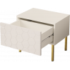 NIGHTSTAND 50CM ON GOLD LEGS - HEXA 4