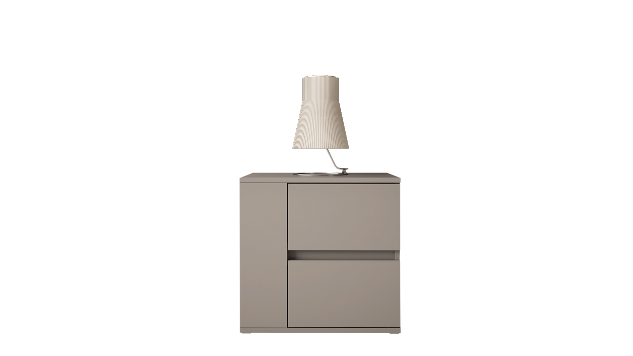 NIGHTSTAND 50CM WITH 2 DRAWERS - SHADE 1