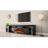 TV STAND 200CM WITH FIREPLACE - SOLEO 1