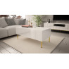 COFFEE TABLE 120CM ON GOLD LEGS - ELEGANTE 3