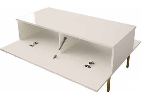 COFFEE TABLE 120CM ON GOLD LEGS - ELEGANTE 3