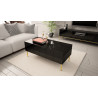 COFFEE TABLE 120CM ON GOLD LEGS - ELEGANTE 3