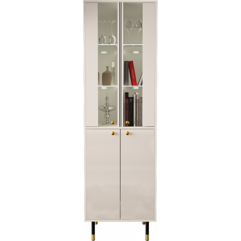 VITRINE 200CM WITH GOLD EMBELLISHMENTS - CRISTAL 5