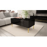 COFFEE TABLE 120CM ON GOLD LEGS - HEXA 3