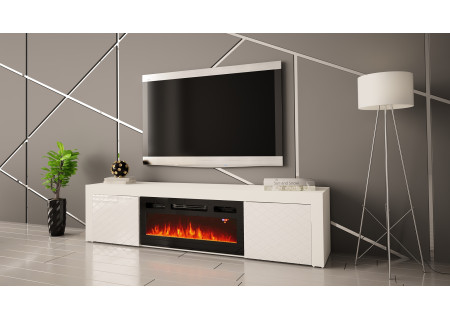 TV STAND 180CM WITH FIREPLACE - DIA 1