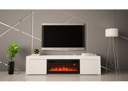 TV STAND 180CM WITH FIREPLACE - DIA 1