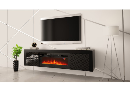 TV STAND 180CM WITH FIREPLACE - DIA 1