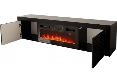 TV STAND 180CM WITH FIREPLACE - DIA 1