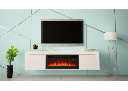 TV STAND 180CM WITH FIREPLACE - DIA 1