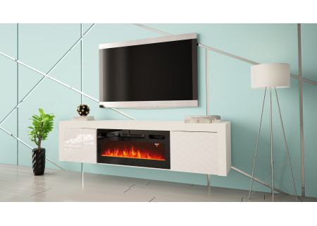 TV STAND 180CM WITH FIREPLACE - DIA 1