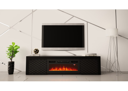 TV STAND 180CM WITH FIREPLACE - DIA 1