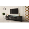 TV STAND 180CM WITH GLASSED TOP ALTA-01