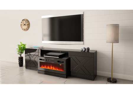 TV STAND 200CM WITH FIREPLACE EXCELENTE 01