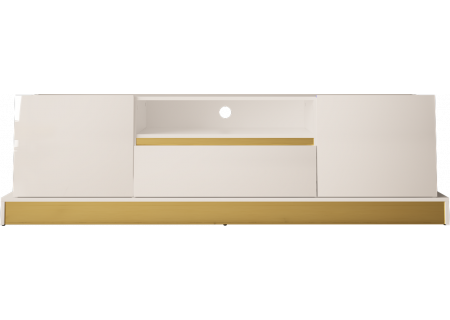 TV STAND 195CM WITH GOLD INSET MERCADO 3