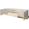 TV STAND 195CM WITH GOLD INSET MERCADO 3