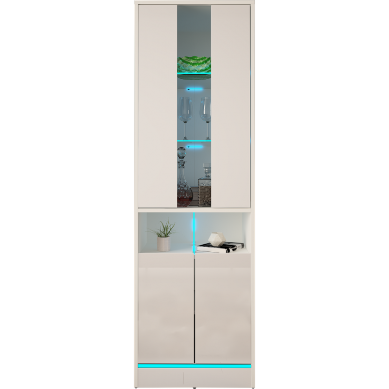 VITRINE 180CM WITH LED STRIP AND GLASS DOOR - DISPARO 1