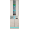 VITRINE 180CM WITH LED STRIP AND GLASS DOOR - DISPARO 1