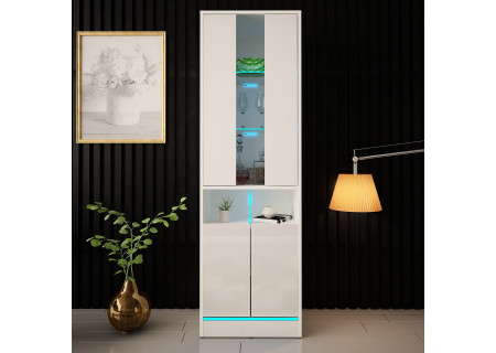 VITRINE 180CM WITH LED STRIP AND GLASS DOOR - DISPARO 1