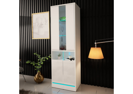 VITRINE 180CM WITH LED STRIP AND GLASS DOOR - DISPARO 1