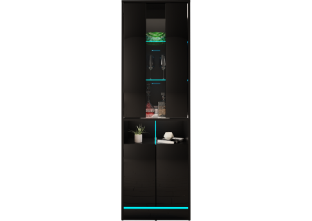 VITRINE 180CM WITH LED STRIP AND GLASS DOOR - DISPARO 1